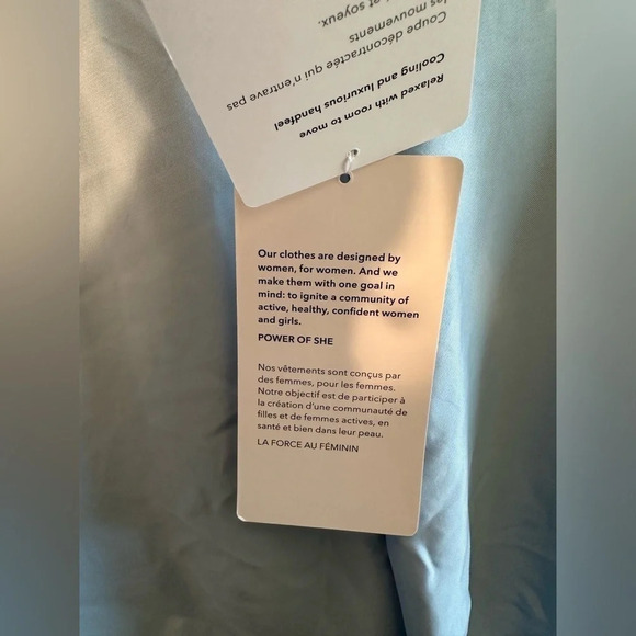 NWT ATHLETA Calm Cool Short Quarry Blue XS Silky Bridal Loungewear - Picture 7 of 15